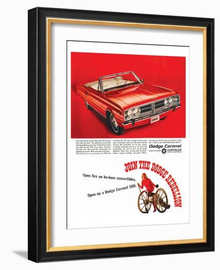 Join the Dodge Rebellion-null-Framed Art Print