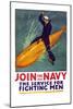 Join the Navy, the Service for Fighting Men, c.1917-Richard Fayerweather Babcock-Mounted Art Print