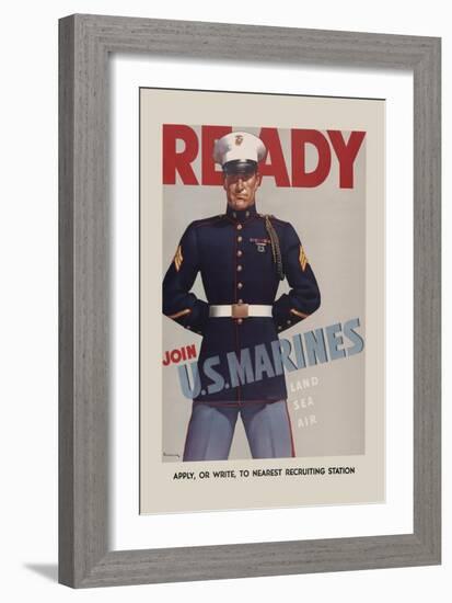 Join U.S. Marines-Sundblom-Framed Art Print