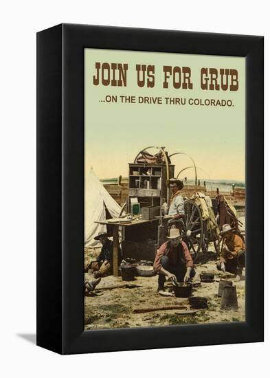 Join Us For Grub-Wilbur Pierce-Framed Stretched Canvas