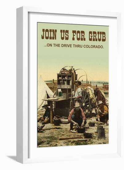 Join Us For Grub-Wilbur Pierce-Framed Art Print