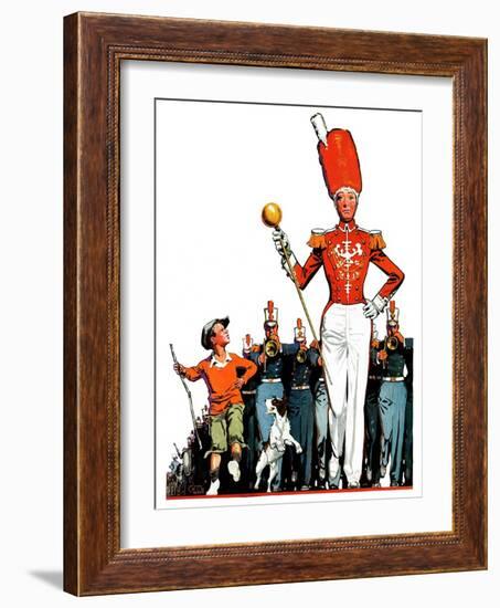 "Joining the Parade,"April 18, 1936-James C. McKell-Framed Giclee Print