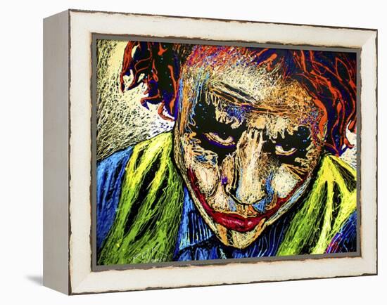 Joker Dripped001-Rock Demarco-Framed Premier Image Canvas