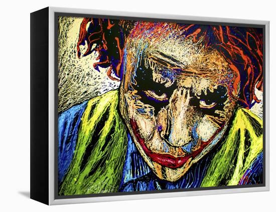 Joker Dripped001-Rock Demarco-Framed Premier Image Canvas