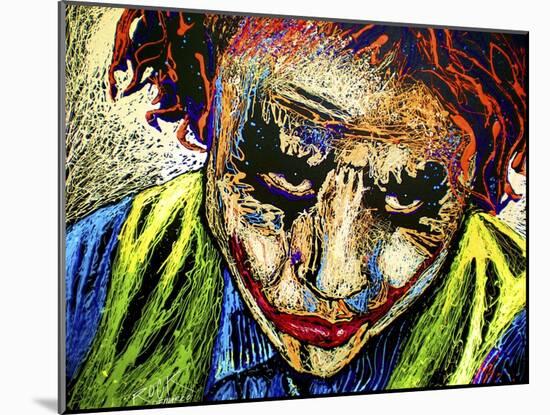 Joker Dripped001-Rock Demarco-Mounted Giclee Print