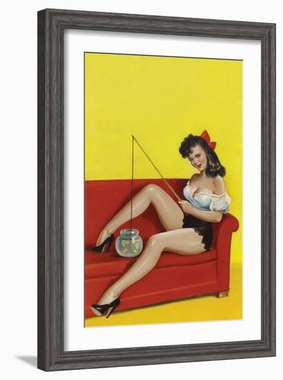 Joker Magazine; Fishin N' Funny-Peter Driben-Framed Art Print