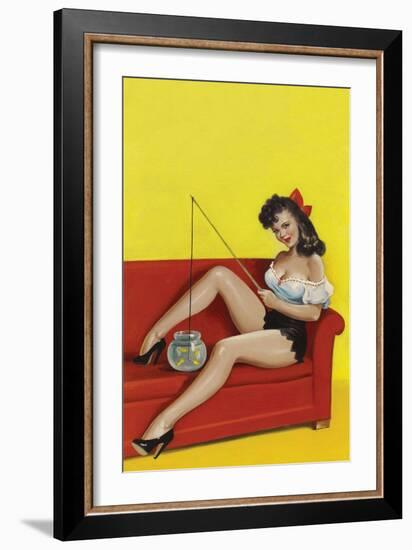 Joker Magazine; Fishin N' Funny-Peter Driben-Framed Art Print