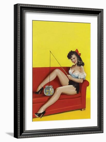 Joker Magazine; Fishin N' Funny-Peter Driben-Framed Art Print