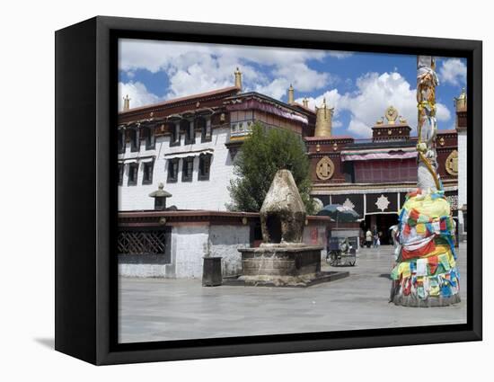 Jokhang Temple, the Most Revered Religious Structure in Tibet, Lhasa, Tibet, China-Ethel Davies-Framed Premier Image Canvas