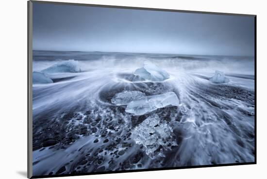 Jokulsa Beach on a Stormy Day-Lee Frost-Mounted Photographic Print
