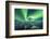 Jokulsarlon, East Iceland, Iceland. Northern lights over the glacier lagoon.-Marco Bottigelli-Framed Photographic Print