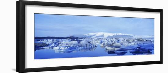 Jokulsarlon Glacial Lagoon, Vatnajokull Ice Cap, South Iceland, Iceland, Polar Regions-Simon Harris-Framed Photographic Print