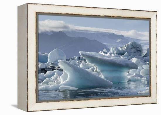 Jokulsarlon Glacier Lagoon, Iceland, Polar Regions-Michael-Framed Premier Image Canvas