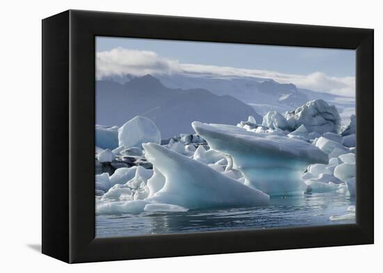 Jokulsarlon Glacier Lagoon, Iceland, Polar Regions-Michael-Framed Premier Image Canvas