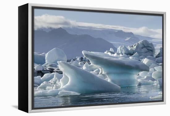 Jokulsarlon Glacier Lagoon, Iceland, Polar Regions-Michael-Framed Premier Image Canvas