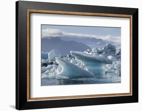 Jokulsarlon Glacier Lagoon, Iceland, Polar Regions-Michael-Framed Photographic Print