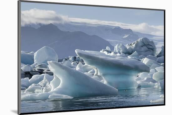 Jokulsarlon Glacier Lagoon, Iceland, Polar Regions-Michael-Mounted Photographic Print