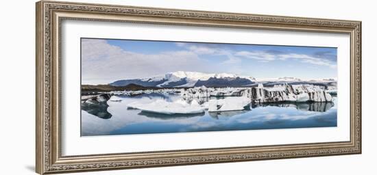 Jokulsarlon Glacier Lagoon, Iceland, Polar Regions-Matthew Williams-Ellis-Framed Photographic Print