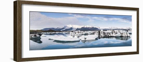 Jokulsarlon Glacier Lagoon, Iceland, Polar Regions-Matthew Williams-Ellis-Framed Photographic Print