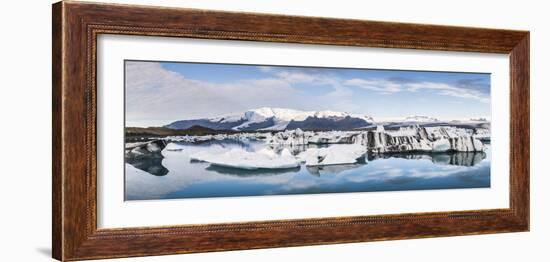 Jokulsarlon Glacier Lagoon, Iceland, Polar Regions-Matthew Williams-Ellis-Framed Photographic Print