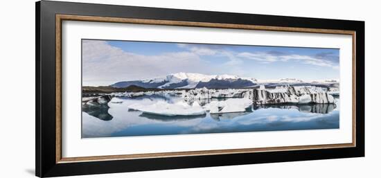 Jokulsarlon Glacier Lagoon, Iceland, Polar Regions-Matthew Williams-Ellis-Framed Photographic Print