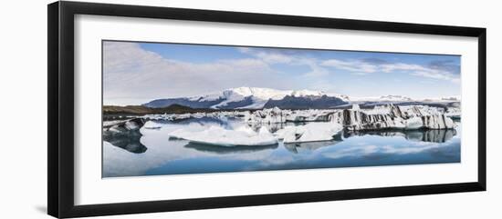 Jokulsarlon Glacier Lagoon, Iceland, Polar Regions-Matthew Williams-Ellis-Framed Photographic Print