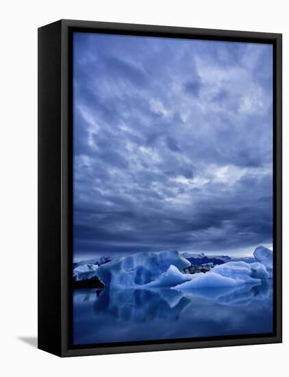 Jokulsarlon Iceberg Lagoon, Iceland-Michele Falzone-Framed Premier Image Canvas