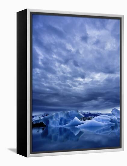 Jokulsarlon Iceberg Lagoon, Iceland-Michele Falzone-Framed Premier Image Canvas