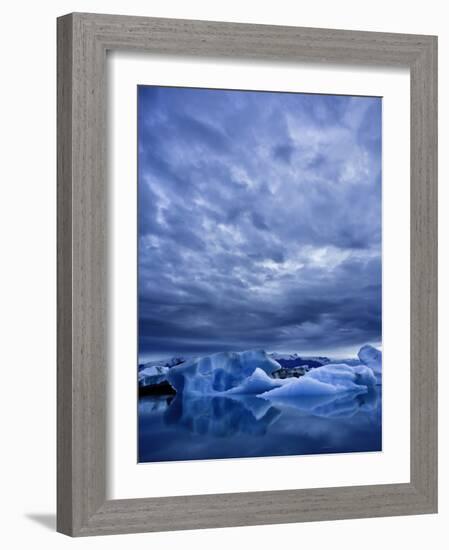 Jokulsarlon Iceberg Lagoon, Iceland-Michele Falzone-Framed Photographic Print