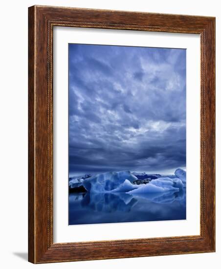 Jokulsarlon Iceberg Lagoon, Iceland-Michele Falzone-Framed Photographic Print