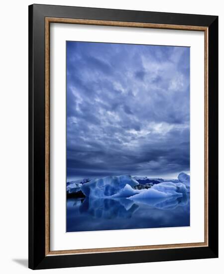 Jokulsarlon Iceberg Lagoon, Iceland-Michele Falzone-Framed Photographic Print