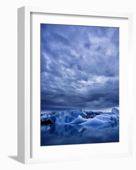 Jokulsarlon Iceberg Lagoon, Iceland-Michele Falzone-Framed Photographic Print