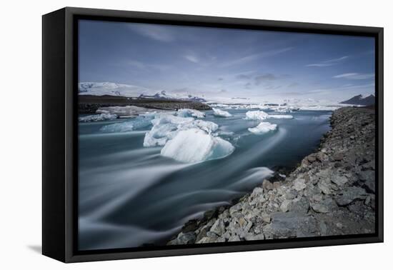 Jokulsarlon, Iceland, Polar Regions-Bill Ward-Framed Premier Image Canvas