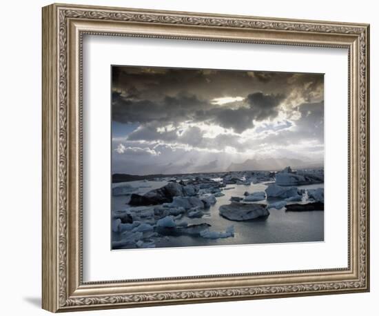 Jokulsarlon, Lagoon of Icebergs, SE Iceland-D^ Robert Franz-Framed Photographic Print