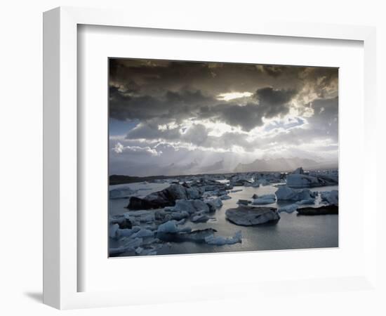 Jokulsarlon, Lagoon of Icebergs, SE Iceland-D^ Robert Franz-Framed Photographic Print