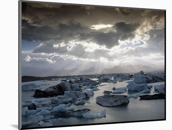 Jokulsarlon, Lagoon of Icebergs, SE Iceland-D^ Robert Franz-Mounted Photographic Print