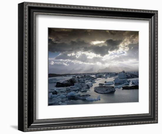 Jokulsarlon, Lagoon of Icebergs, SE Iceland-D^ Robert Franz-Framed Photographic Print