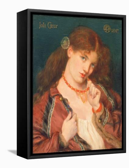 Joli Coeur, 1867-Dante Gabriel Rossetti-Framed Premier Image Canvas