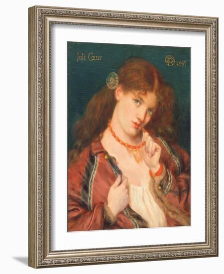 Joli Coeur, 1867-Dante Gabriel Rossetti-Framed Giclee Print