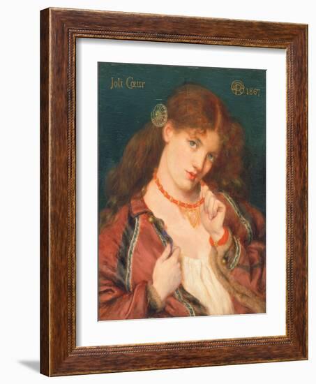 Joli Coeur, 1867-Dante Gabriel Rossetti-Framed Giclee Print