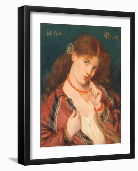 Joli Coeur, 1867-Dante Gabriel Rossetti-Framed Giclee Print