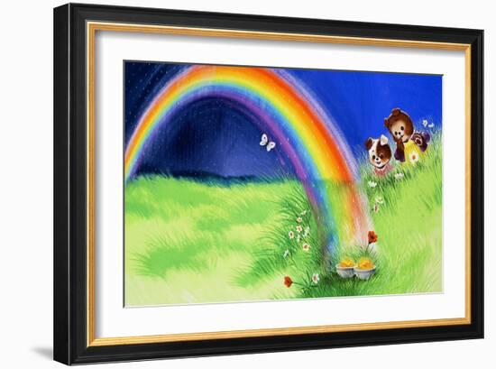 Jolly Dogs of Dogville-Francis Phillipps-Framed Giclee Print