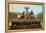 Jolly Flatboatmen-George Caleb Bingham-Framed Stretched Canvas