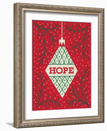 Jolly Holiday Ornaments Hope-Michael Mullan-Framed Art Print