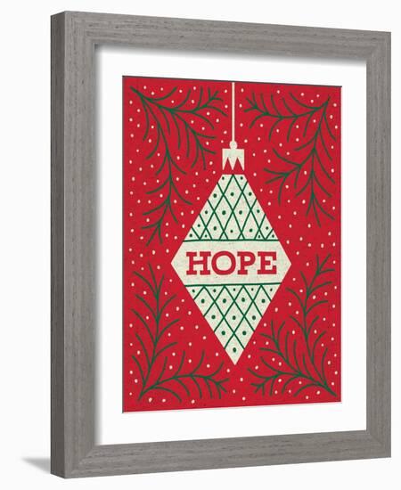 Jolly Holiday Ornaments Hope-Michael Mullan-Framed Art Print