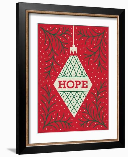 Jolly Holiday Ornaments Hope-Michael Mullan-Framed Art Print