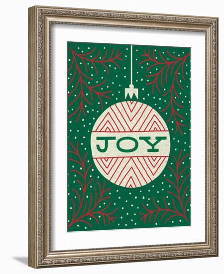 Jolly Holiday Ornaments Joy-Michael Mullan-Framed Art Print