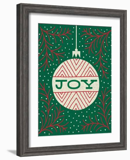 Jolly Holiday Ornaments Joy-Michael Mullan-Framed Art Print