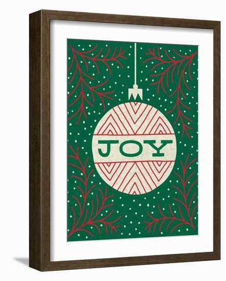 Jolly Holiday Ornaments Joy-Michael Mullan-Framed Art Print