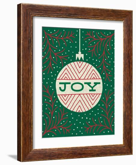 Jolly Holiday Ornaments Joy-Michael Mullan-Framed Art Print